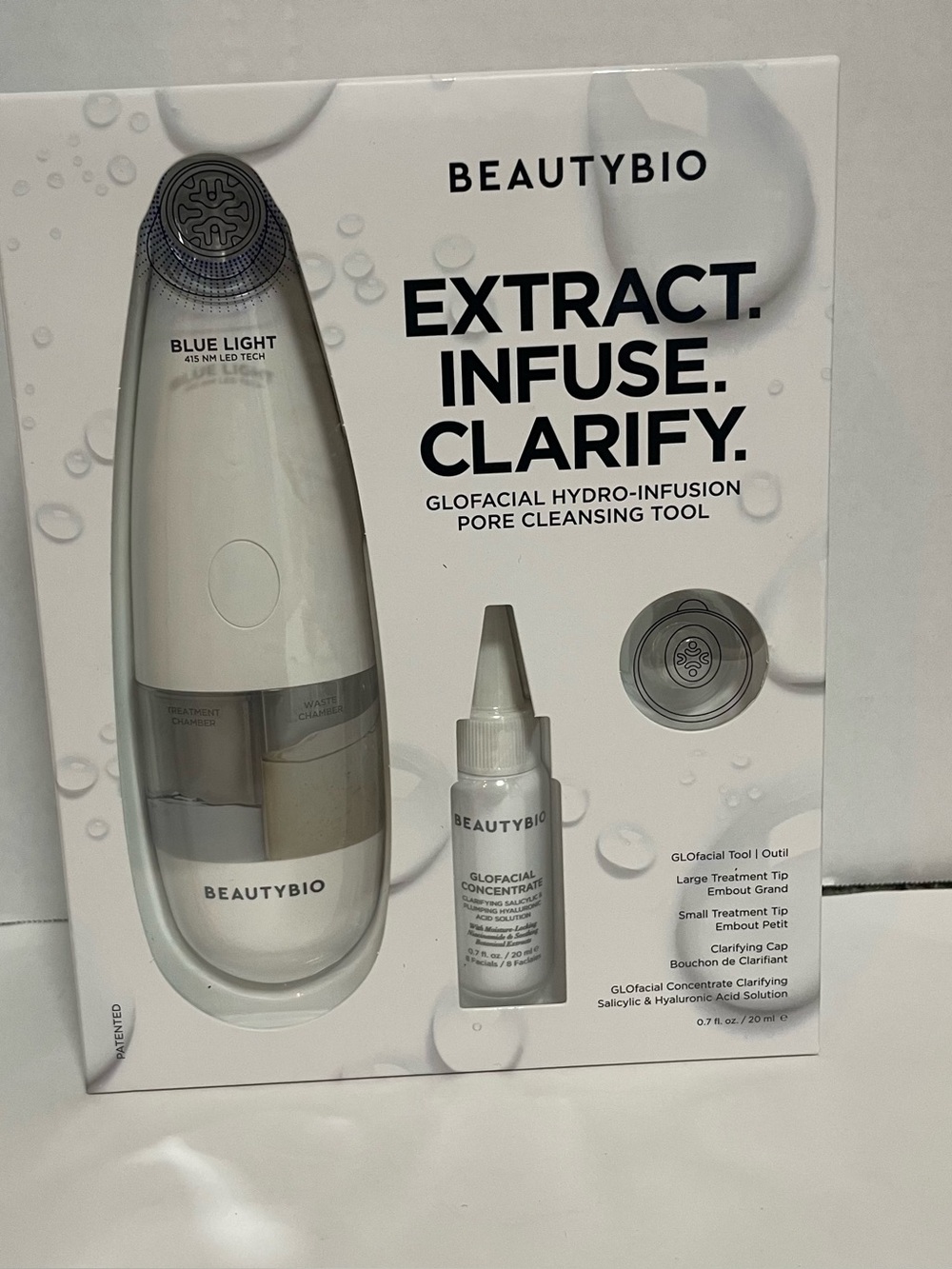 BEAUTYBIO GloFacial Hydro-Infusion Pore Cleansing Tool - White